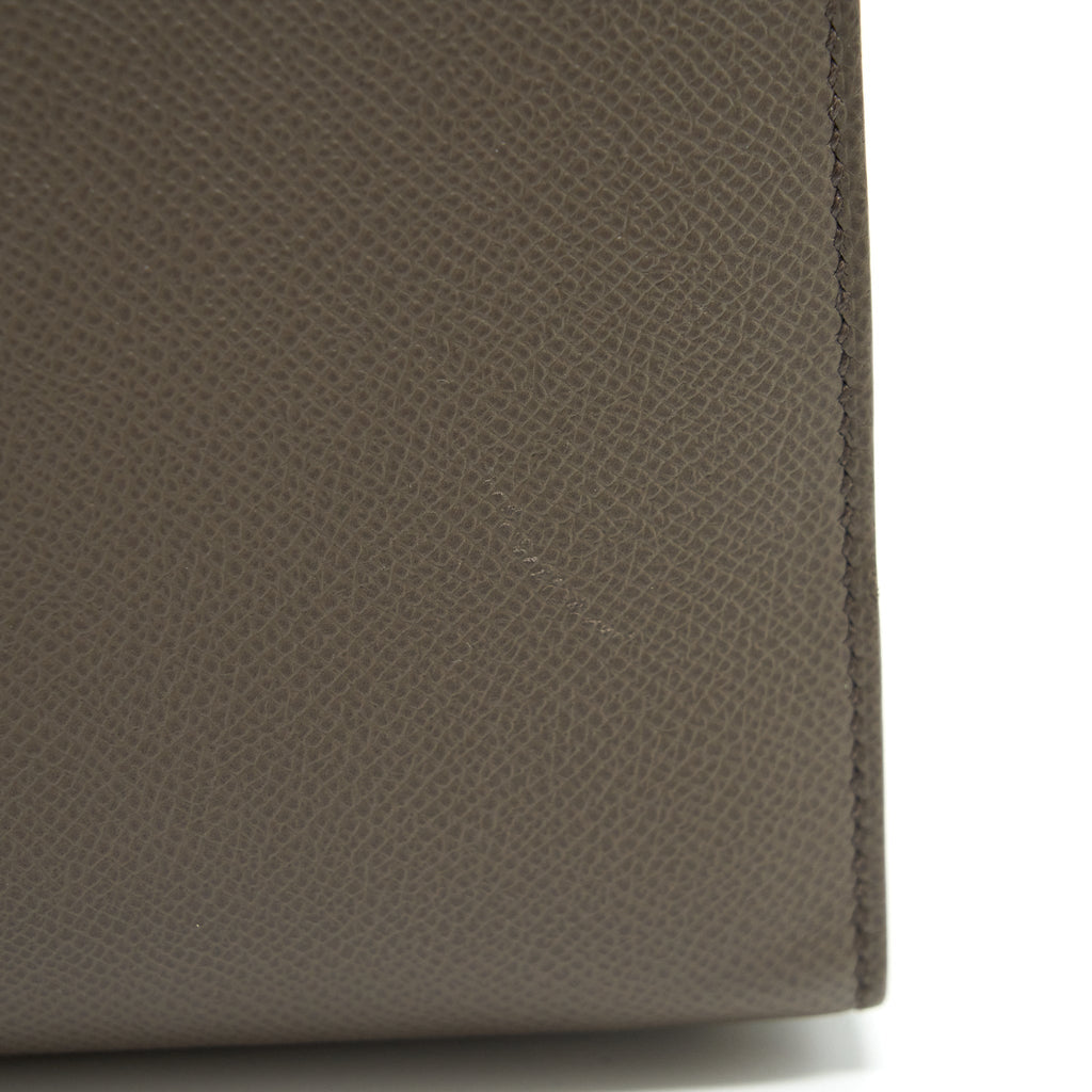 HERMES KELLY 28 SELLIER EPSOM GRIS ETAIN GHW