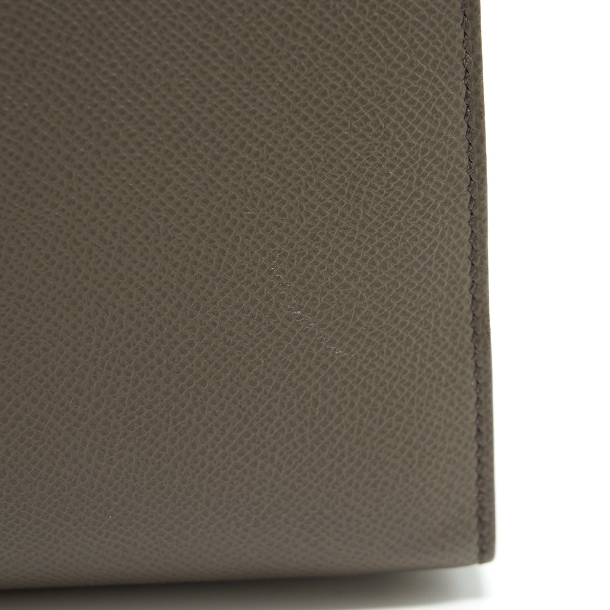 HERMES KELLY 28 SELLIER EPSOM GRIS ETAIN GHW