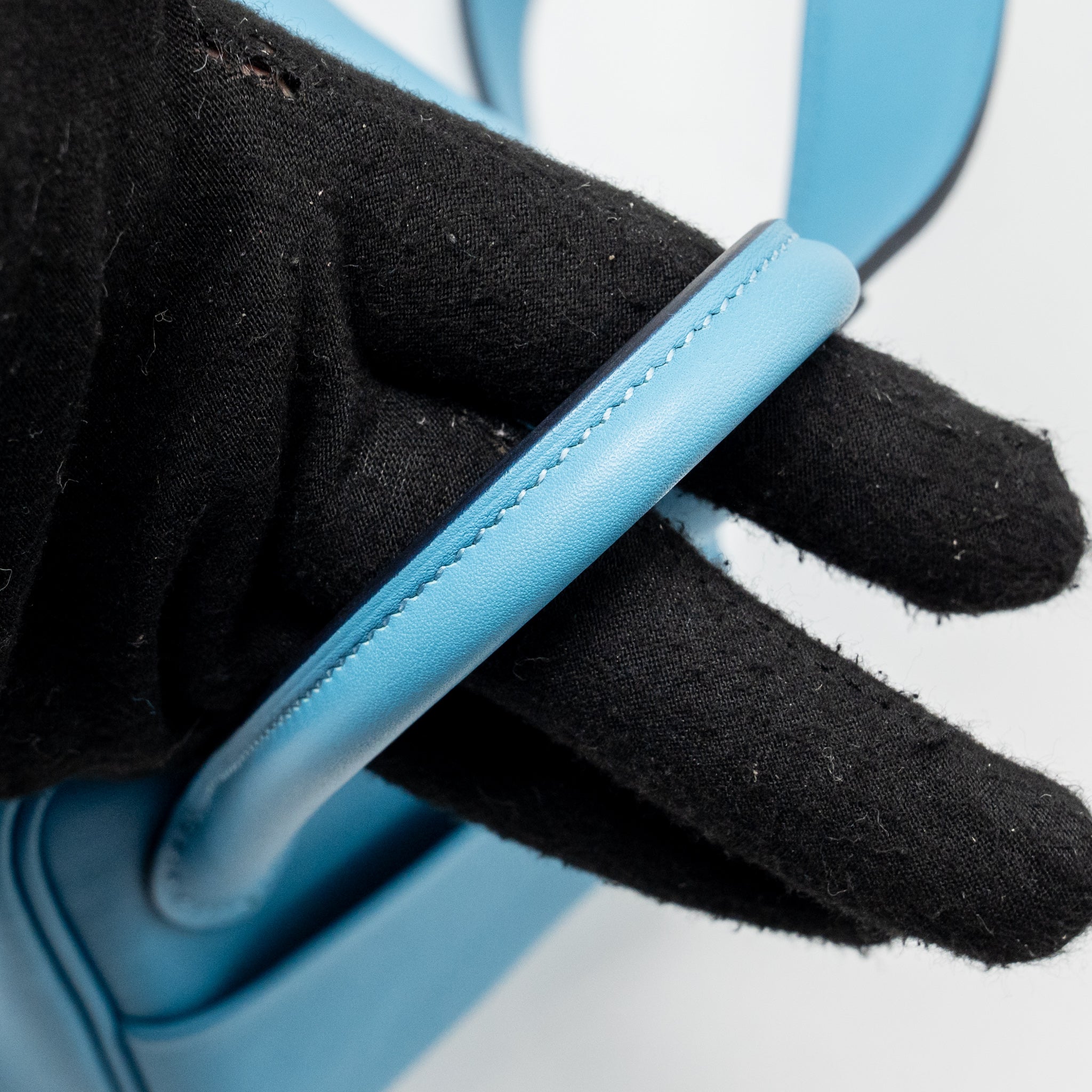 HERMES MINI LINDY SWIFT BLUE DE NORD SHW