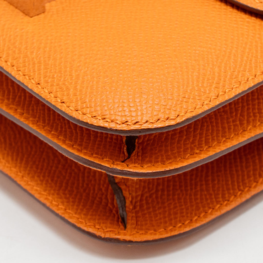 Hermes mini constance epsom orange SHW