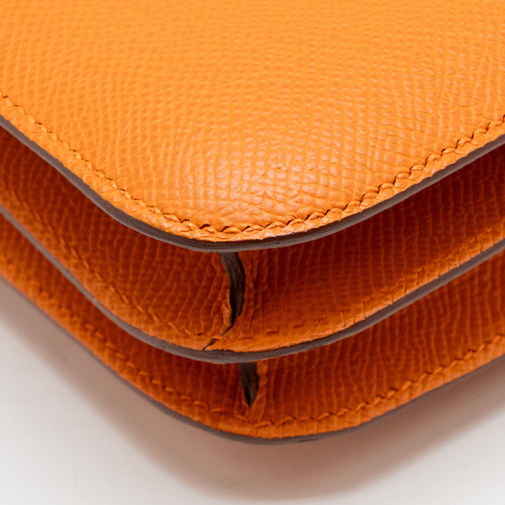 Hermes mini constance epsom orange SHW