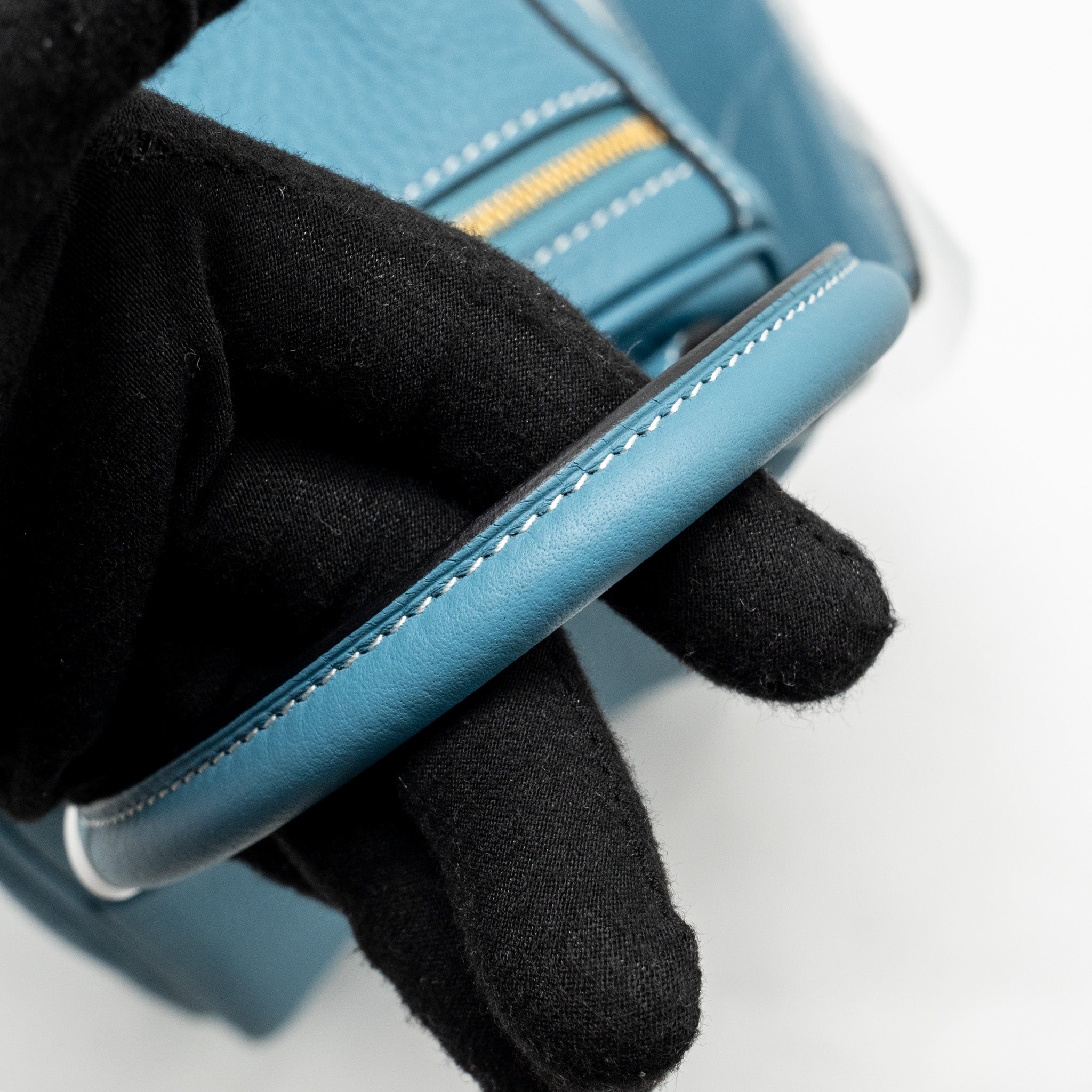 HERMES LINDY 26 CLEMENCE NEW BLUE JEAN GHW