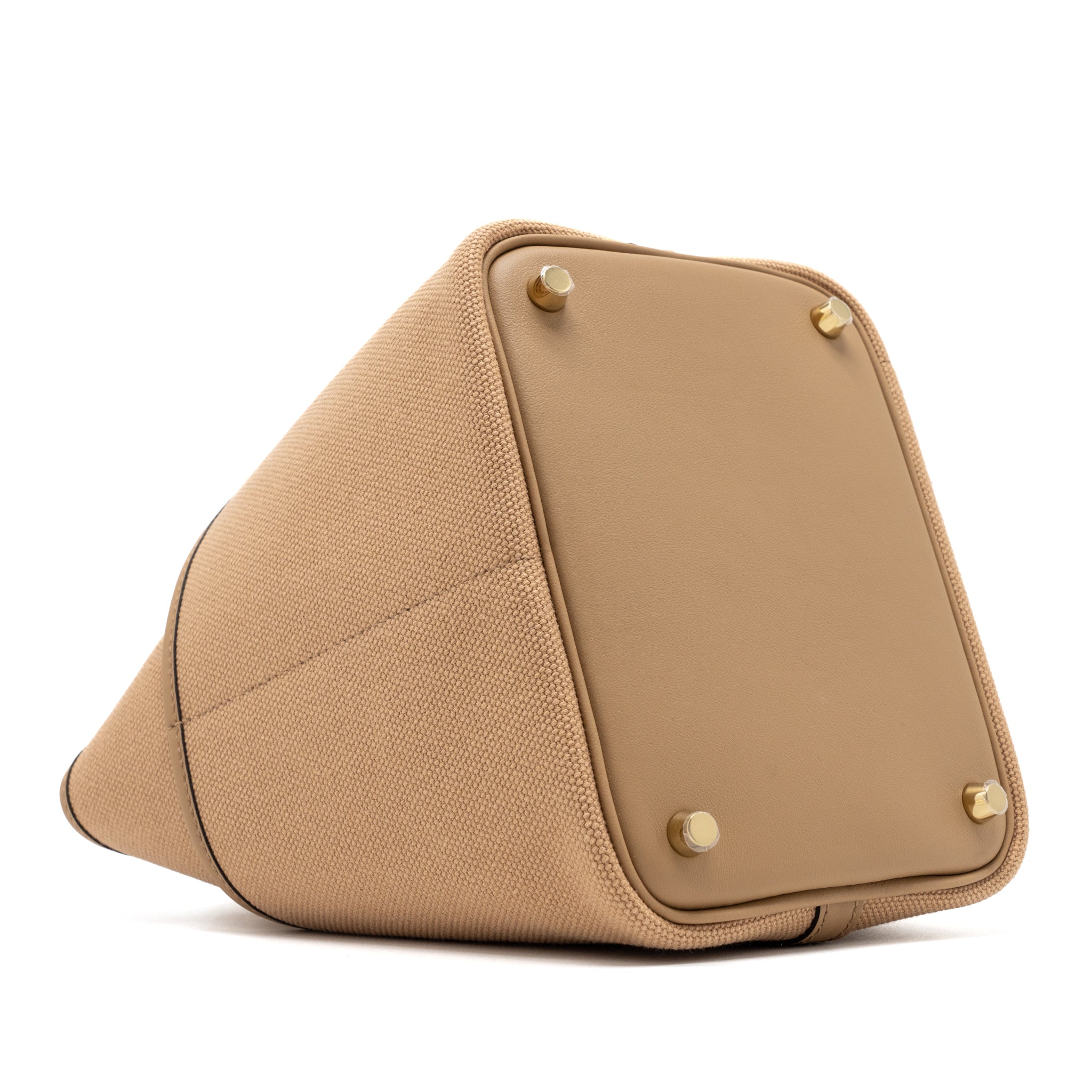 HERMES CARGO PICOTIN 18 POCKET BAG CANVAS/SWIFT CHAI GHW
