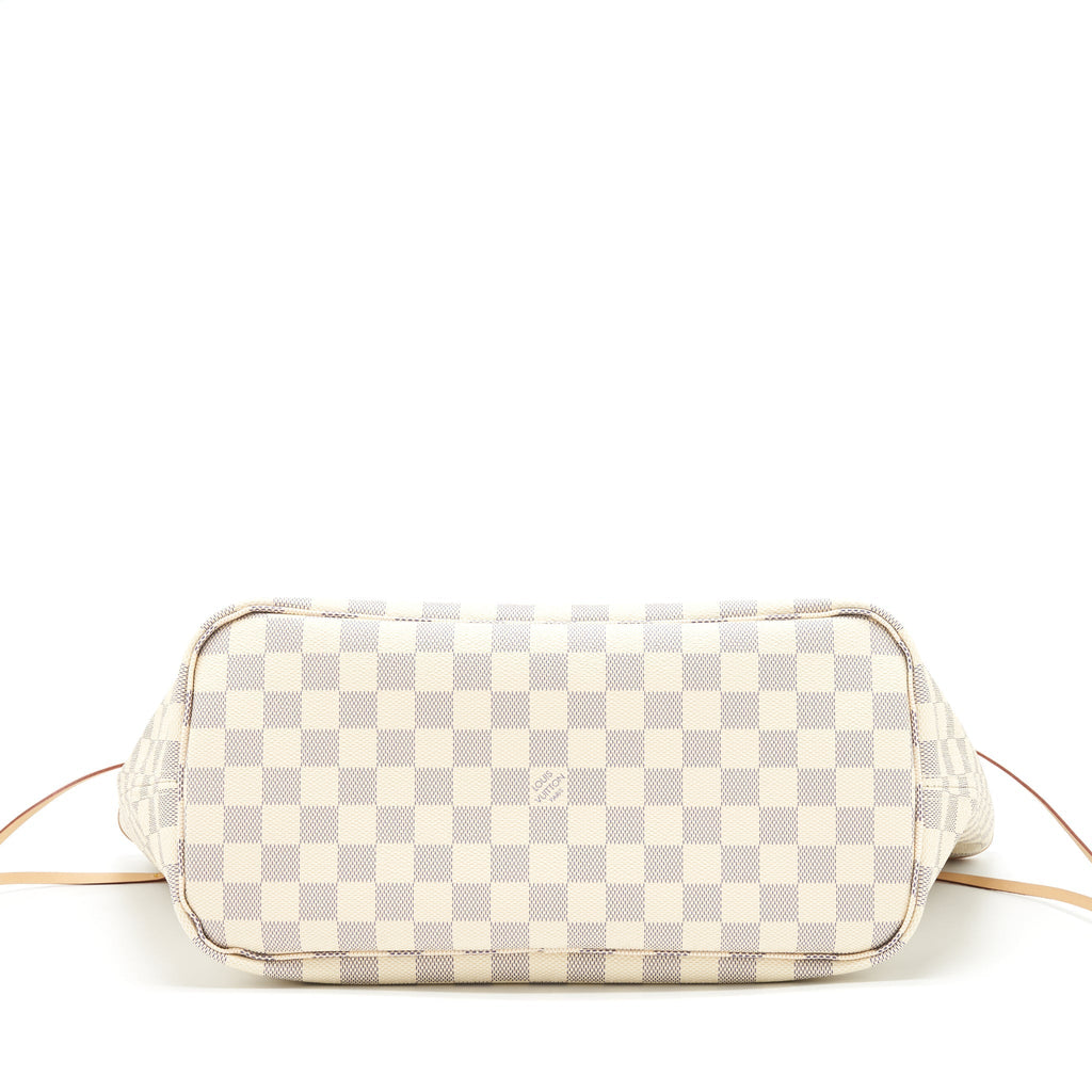 LOUIS VUITTON NEVERFULL MM DAMIER AZUR CANVAS /ROSE BALLERINE (NO INNER POUCH)