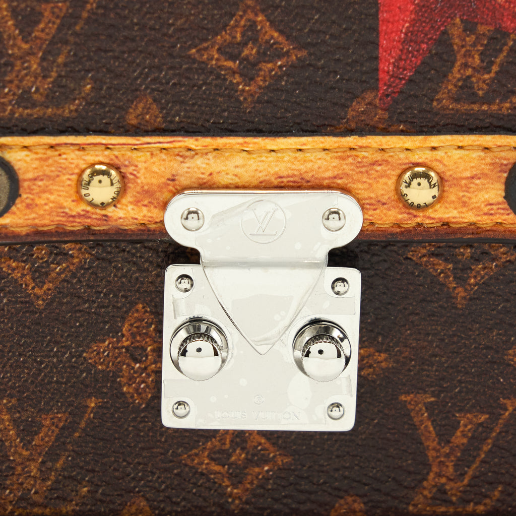 LOUIS VUITTON ESS TRUNK MINI BAG/BAG CHARM NOIR