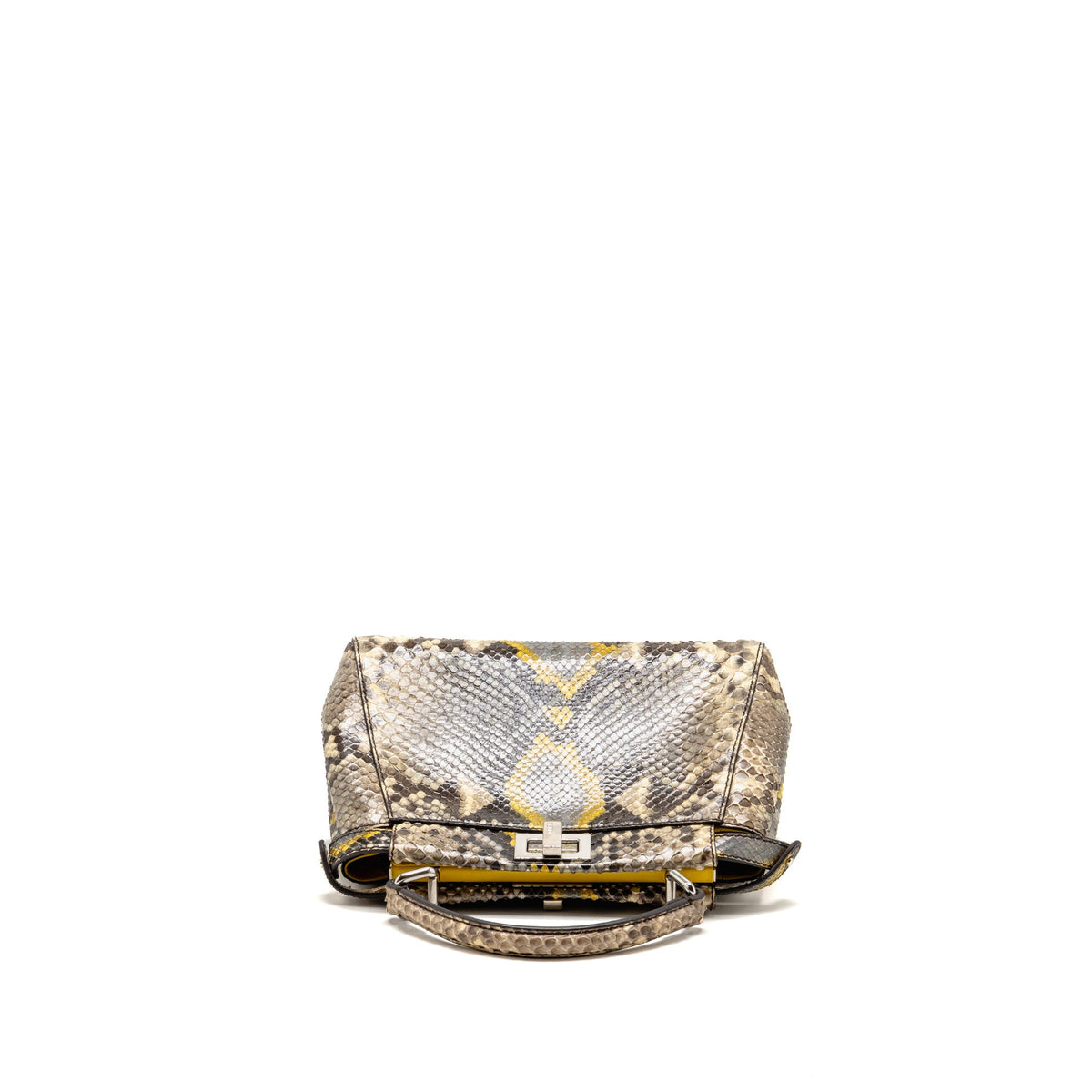 Fendi small peekaboo Iconic Petite natural Python multicoloured SHW