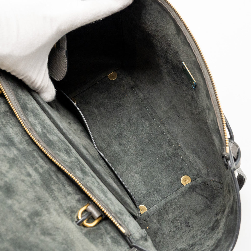 CELINE MINI BELT BAG CALFSKIN GREY GHW