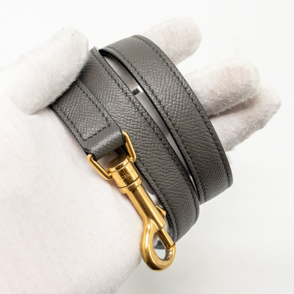 CELINE MINI BELT BAG CALFSKIN GREY GHW