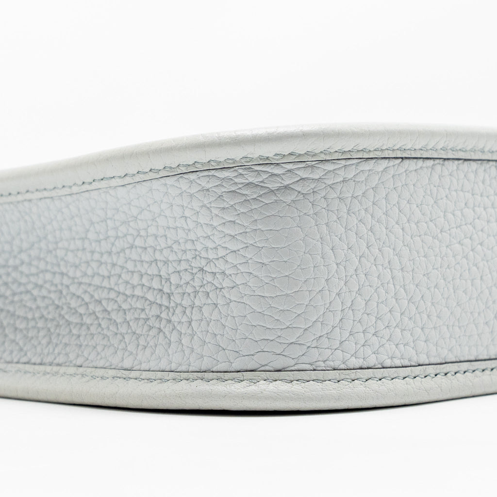 HERMES MINI EVELYNE CLEMENCE BLEU PALE/ BLEU INDIGO SHW