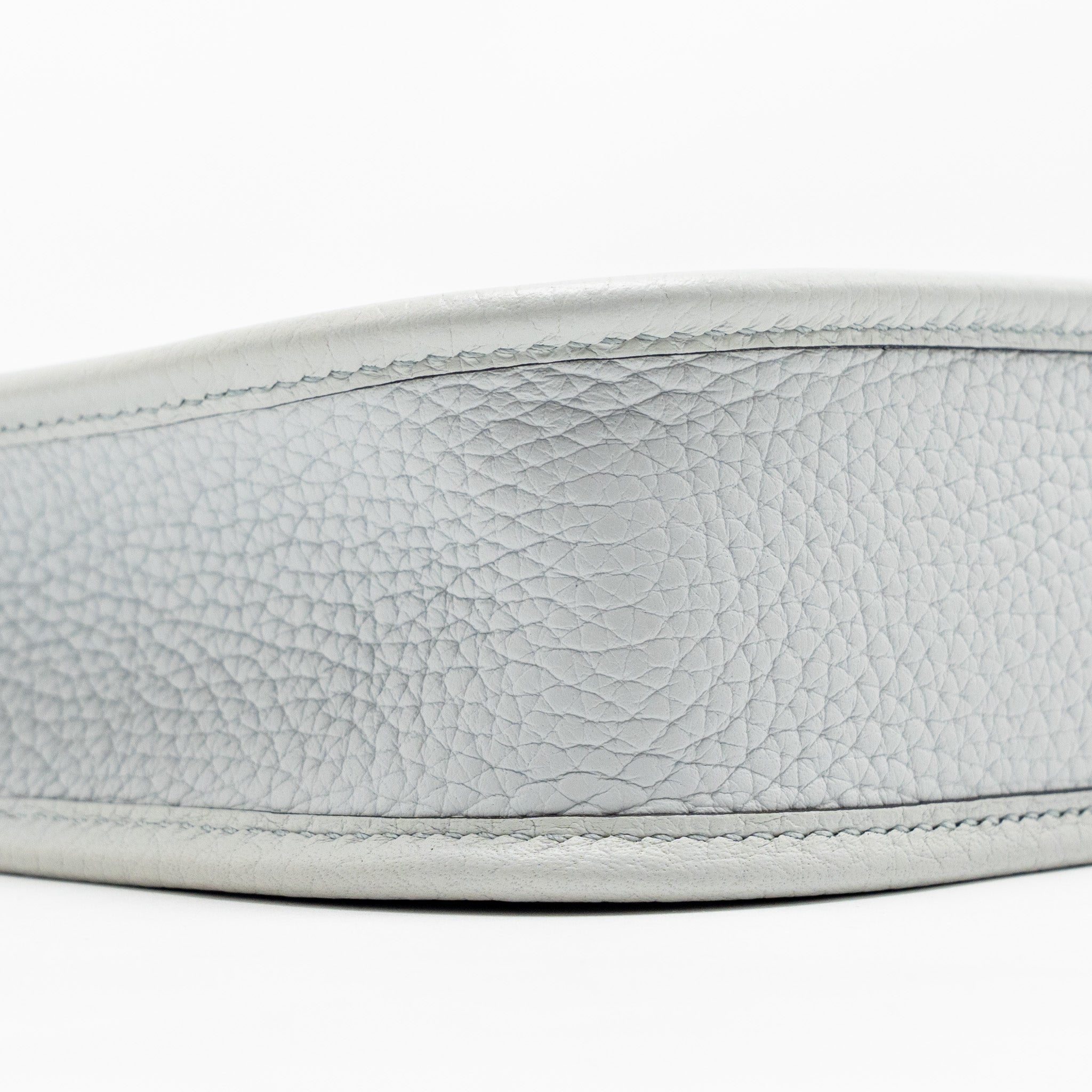 HERMES MINI EVELYNE CLEMENCE BLEU PALE/ BLEU INDIGO SHW