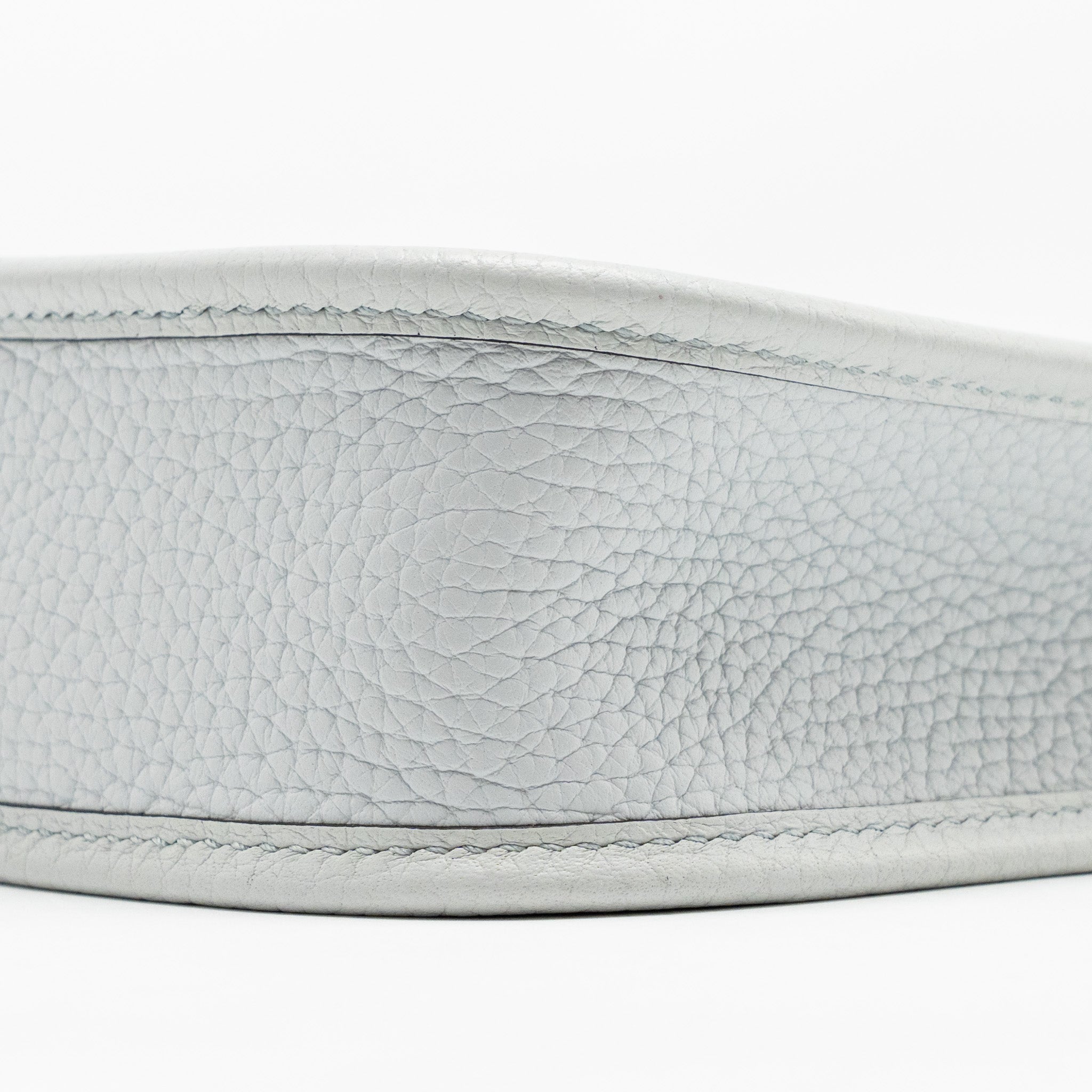 HERMES MINI EVELYNE CLEMENCE BLEU PALE/ BLEU INDIGO SHW