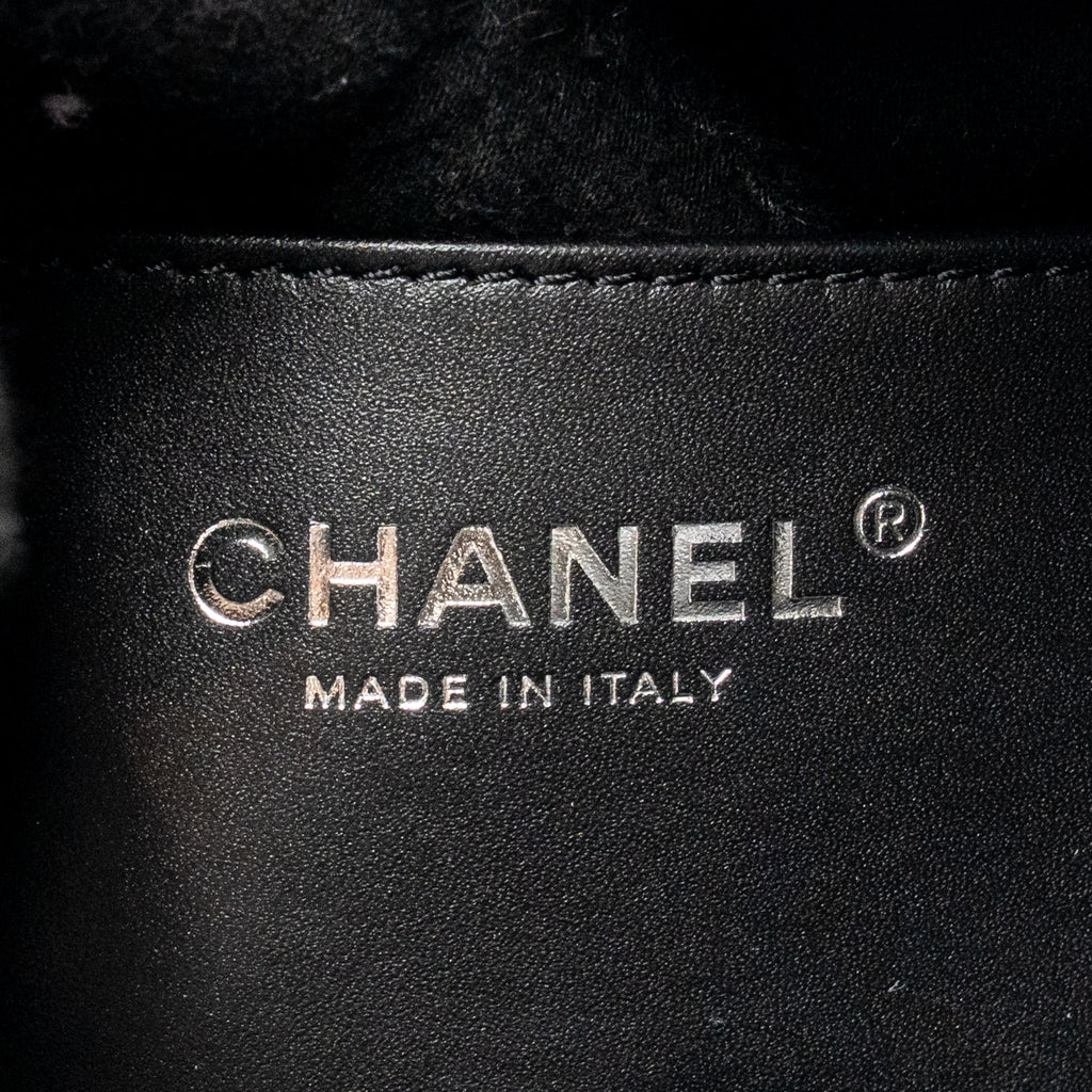 Chanel Small 25 Bag Aged Calfskin Black Multicolour Hardware (Microchip)