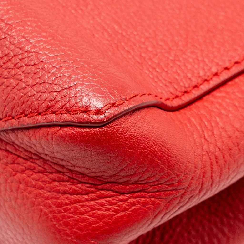 LOUIS VUITTON LOCKME BAG CALFSKIN RED SHW