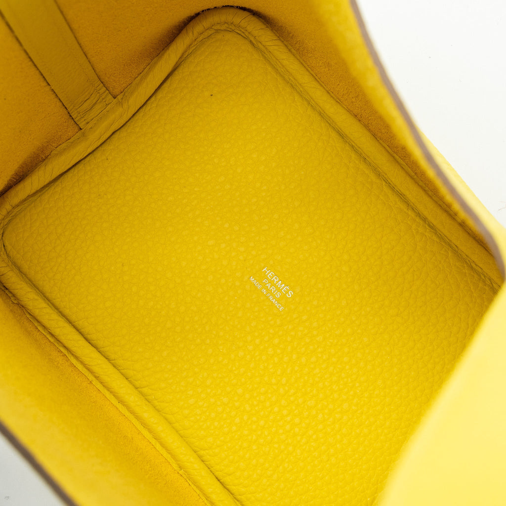 HERMES PICOTIN 18 LOCK BAG CLEMENCE LIME SHW