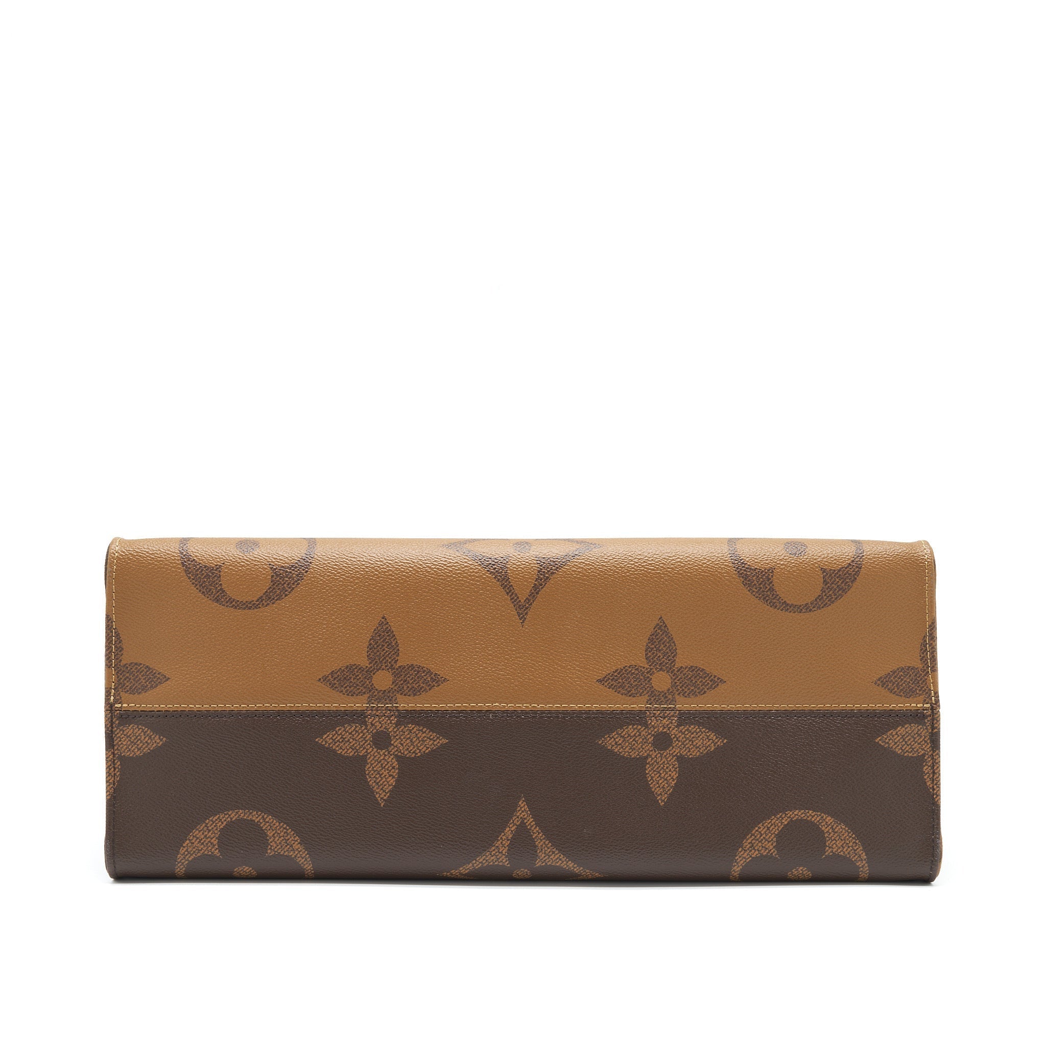 LOUIS VUITTON ON THE GO GM MONOGRAM REVERSE CANVAS GHW