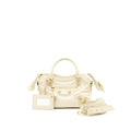 BALENCIAGA MINI CITY CROSSBODY BAG LIGHT BEIGE GHW