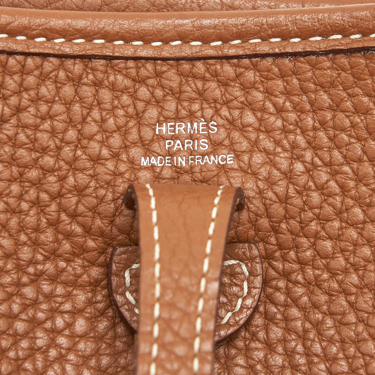Hermes Mini Evelyne Clemence Gold/ Amore-Brique SHW