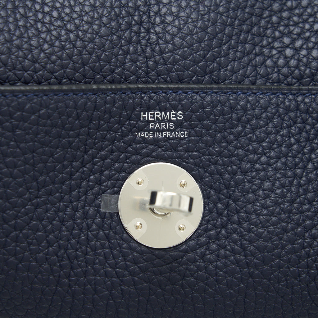 Hermes Lindy 26 Clemence Blue Nuit SHW