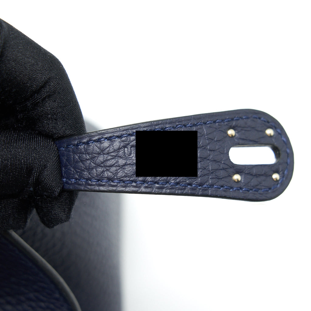 Hermes Lindy 26 Clemence Blue Nuit SHW