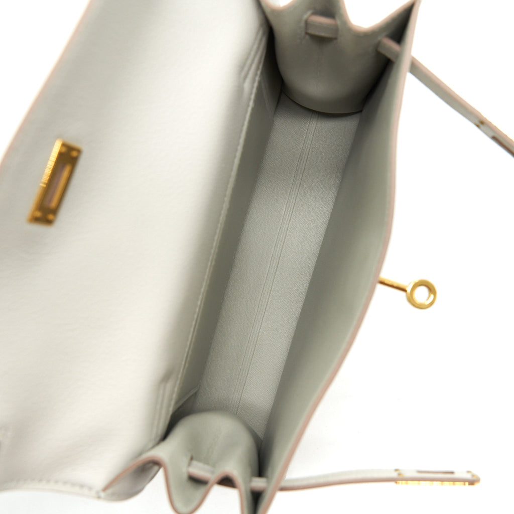 Hermes Kelly Danse Evercolor Gris Peale GHW
