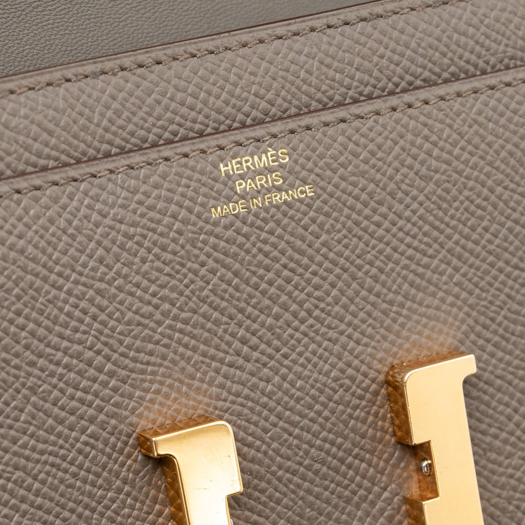 Hermes constance to Go epsom gris etain RGHW