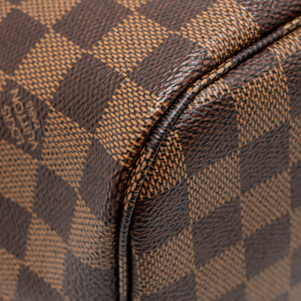 LOUIS VUITTON NEVERFULL MM DAMIER EBENE GHW