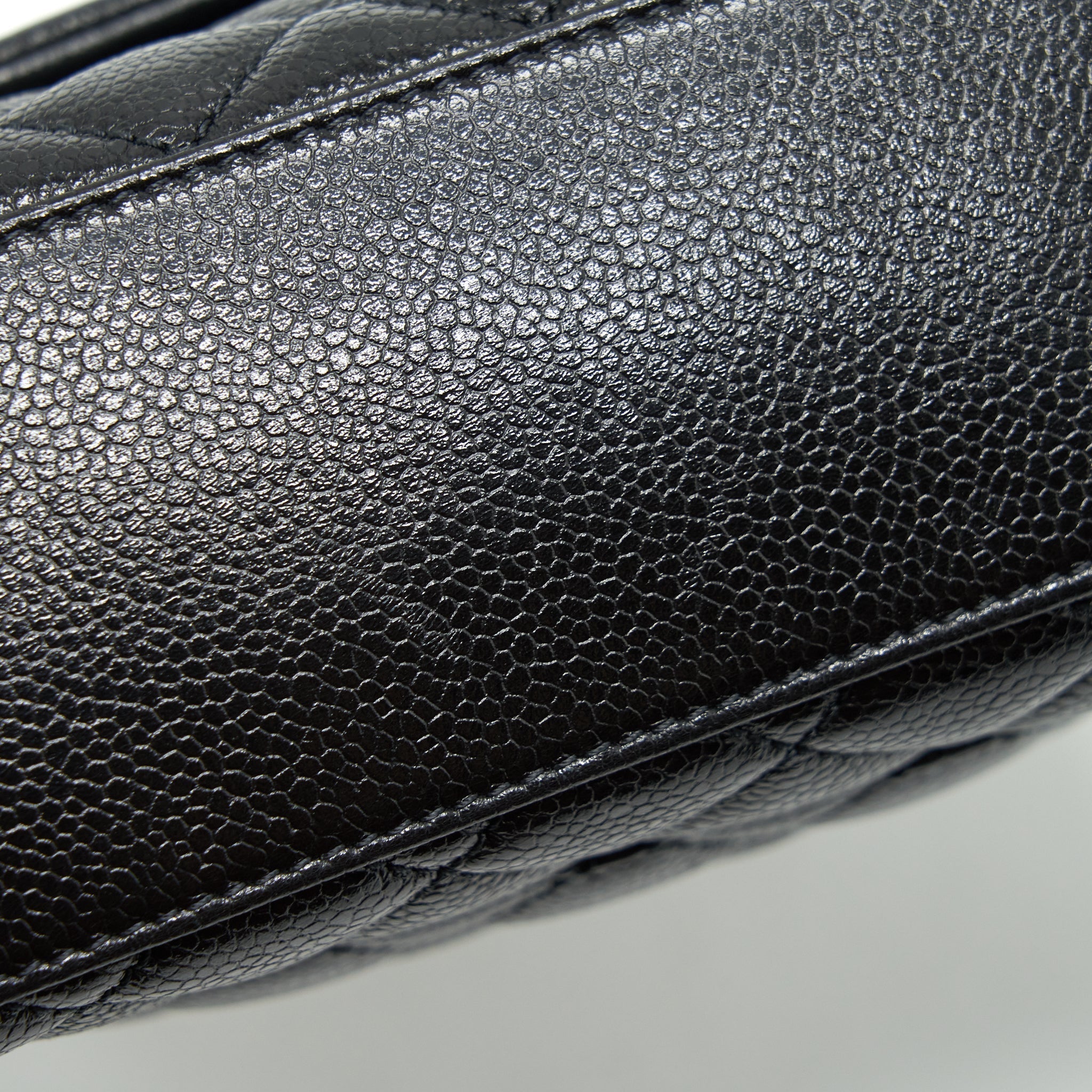 CHANEL SMALL COCO HANDLE CAVIAR SO BLACK WITH BLACK HARDWARE