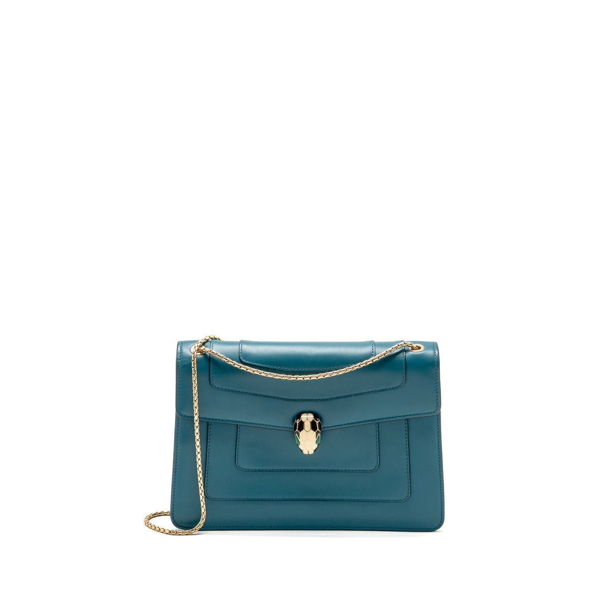 Bvlgari Serpenti Forever bag Calfskin Blue LGHW