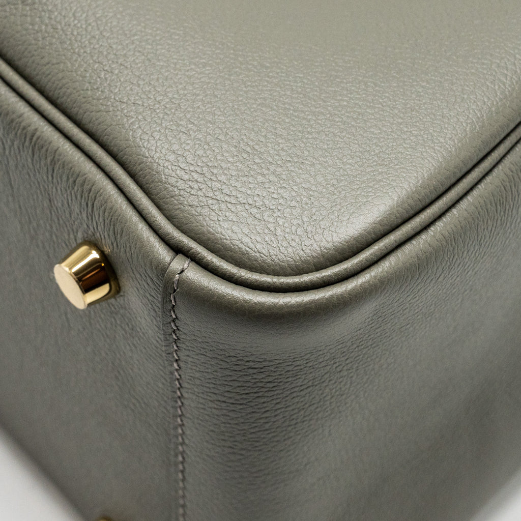 HERMES LINDY 26 EVERCOLOR GRIS MEYER GHW