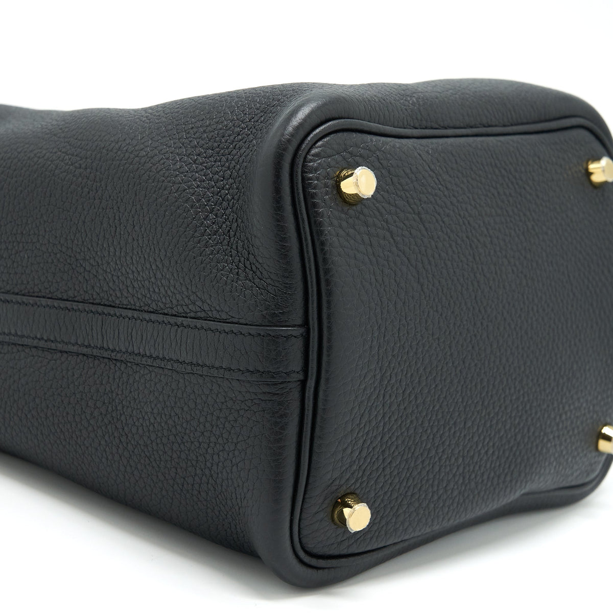 Hermes Picotin 18 Clemence Black GHW