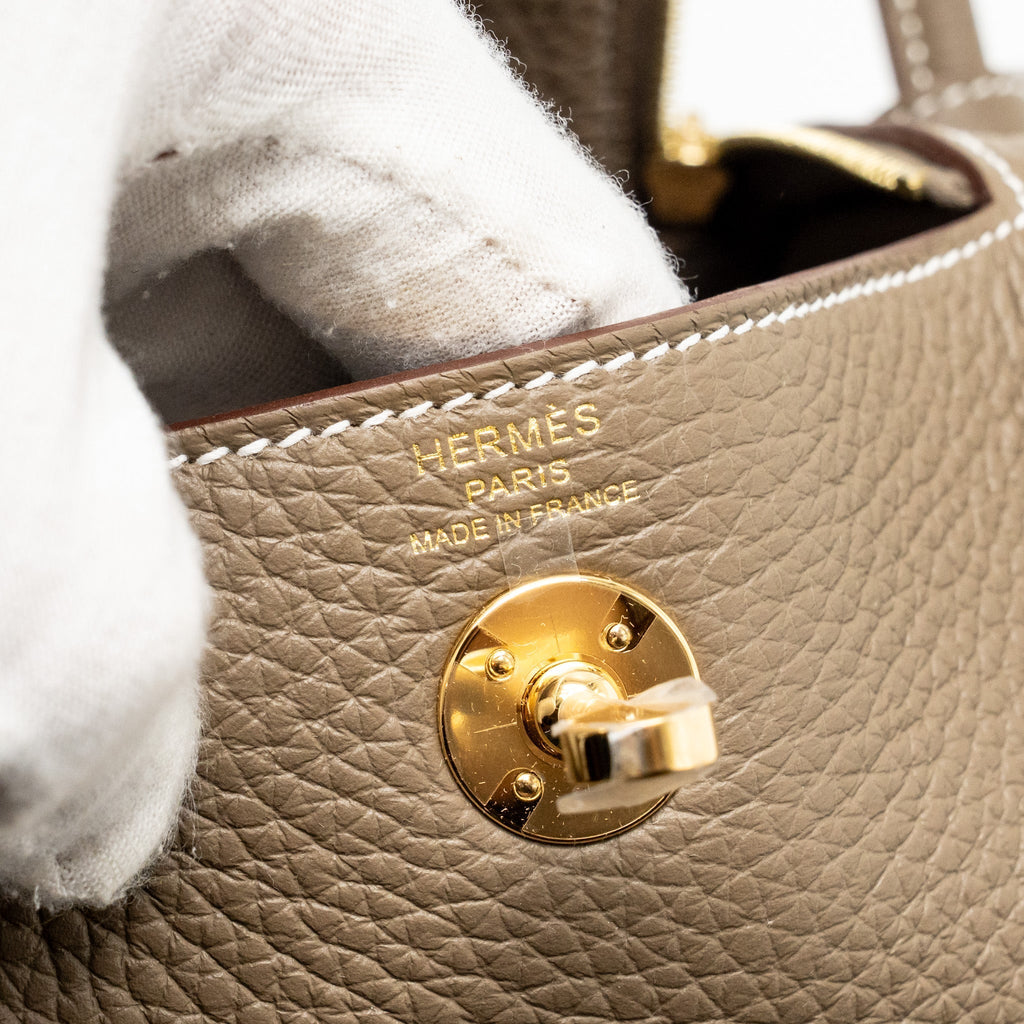 HERMES MINI LINDY II CLEMENCE ETOUPE GHW
