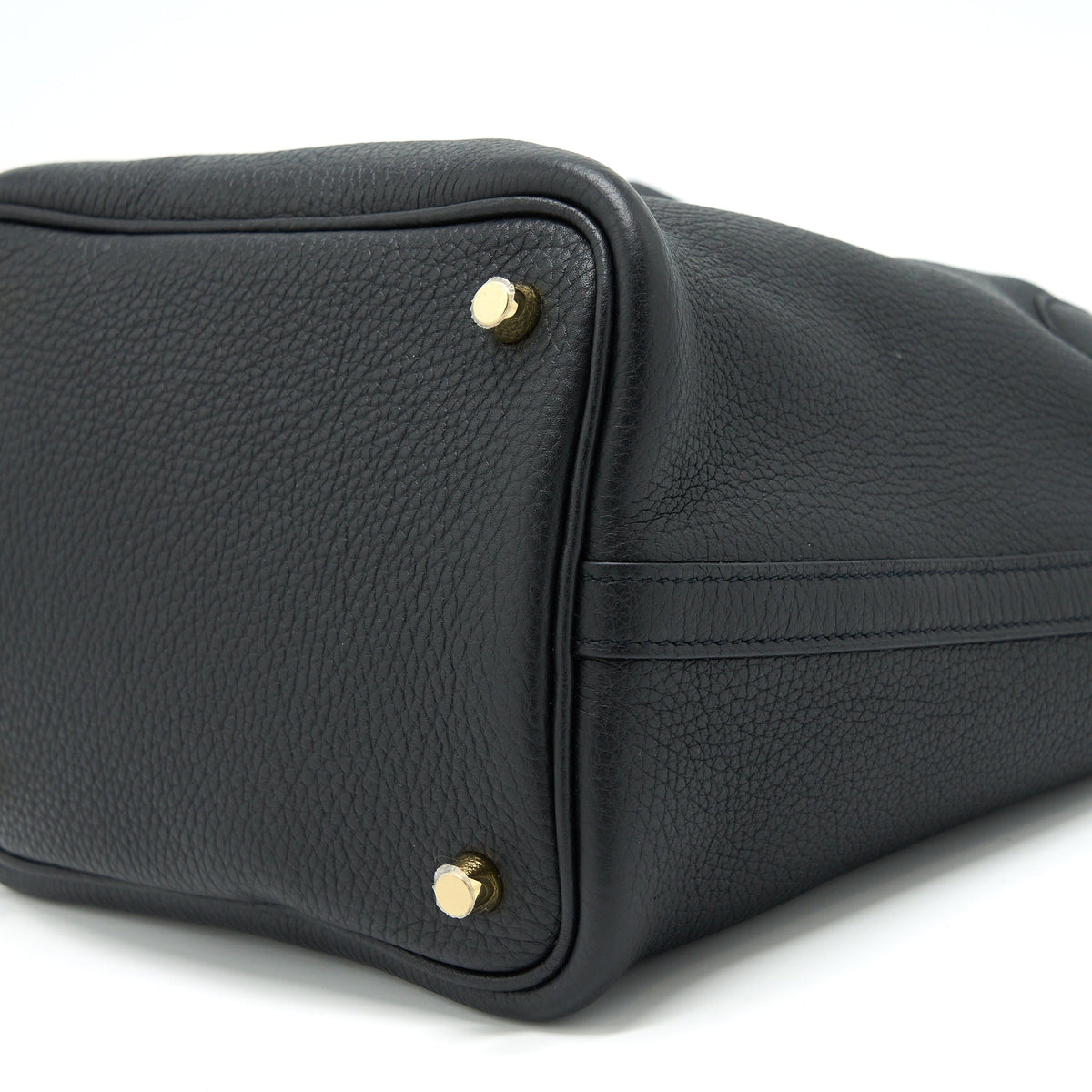 Hermes Picotin 18 Clemence Black GHW
