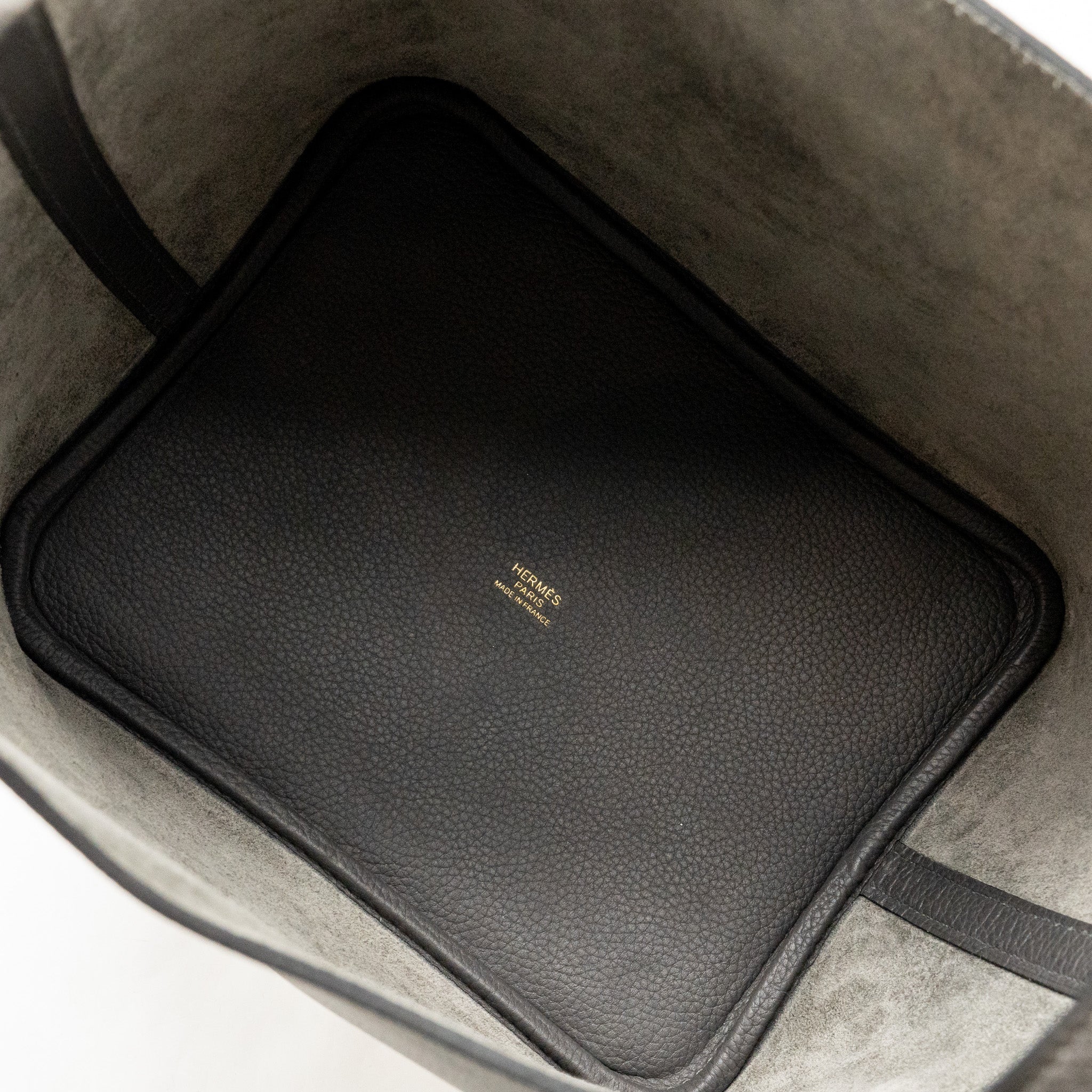 HERMES PICOTIN 22 LOCK BAG TAURILLON MAURICE GRAPHITE GHW