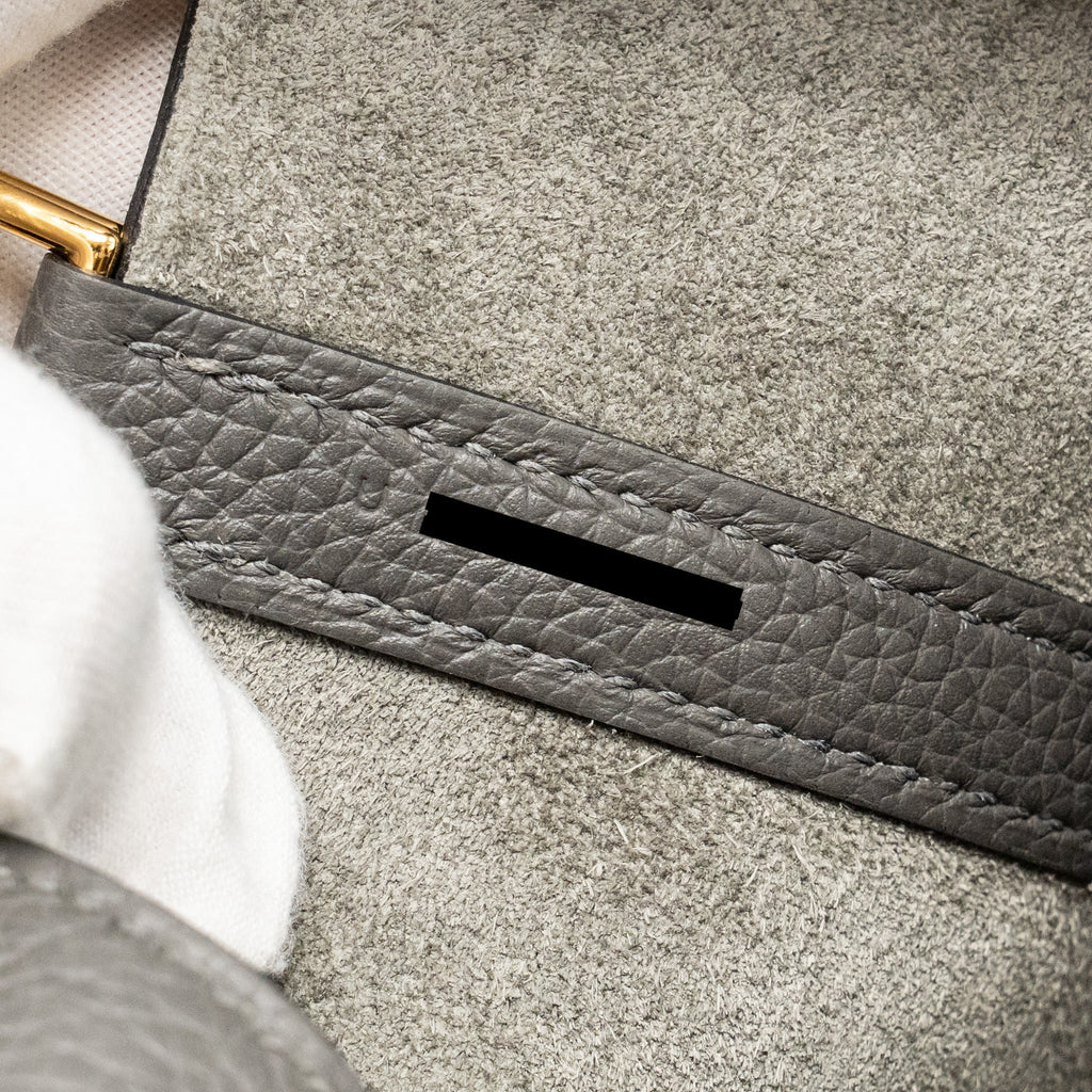 HERMES PICOTIN 22 LOCK BAG TAURILLON MAURICE GRAPHITE GHW