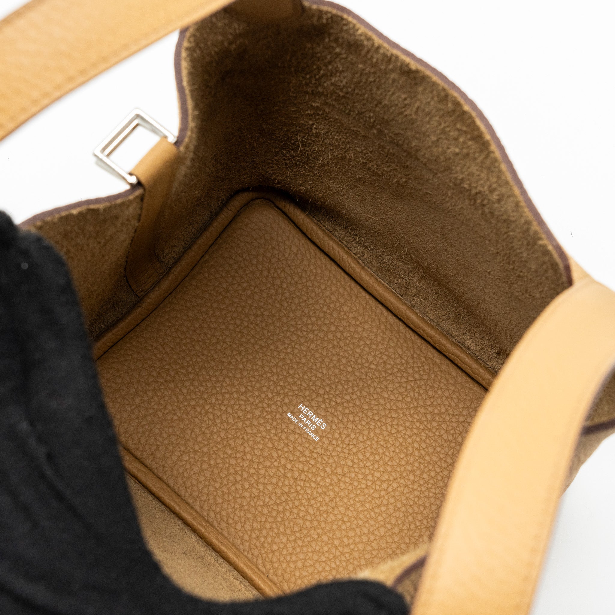 HERMES PICOTIN 18 LOCK BAG CLEMENCE 4B BISCUIT SHW