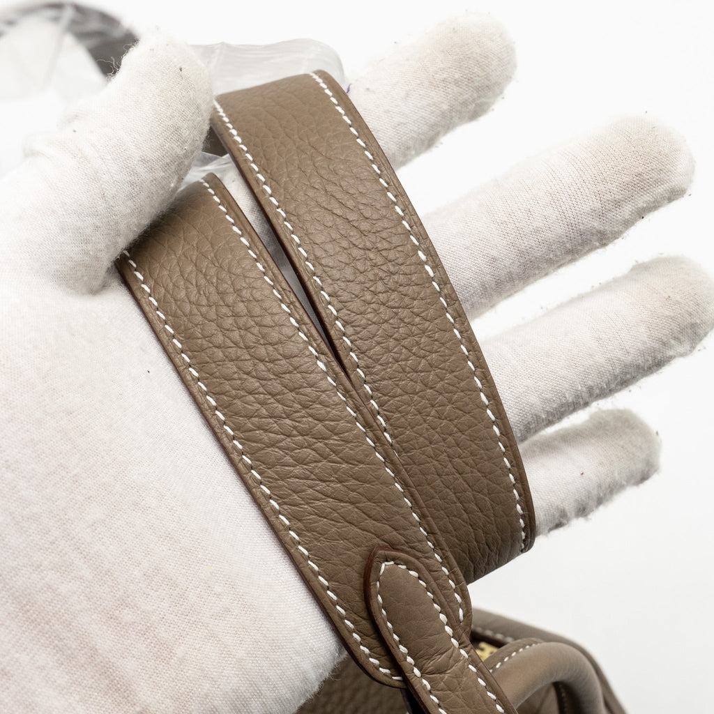 HERMES MINI LINDY II CLEMENCE ETOUPE GHW