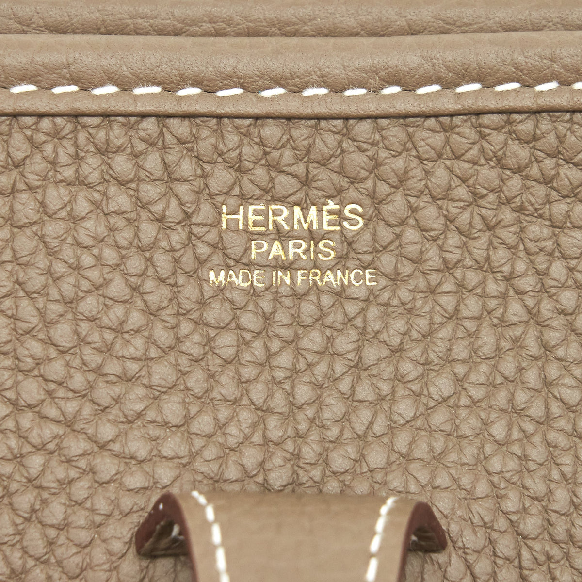 Hermes Evelyne 29 Bag Clemence Etoupe GHW