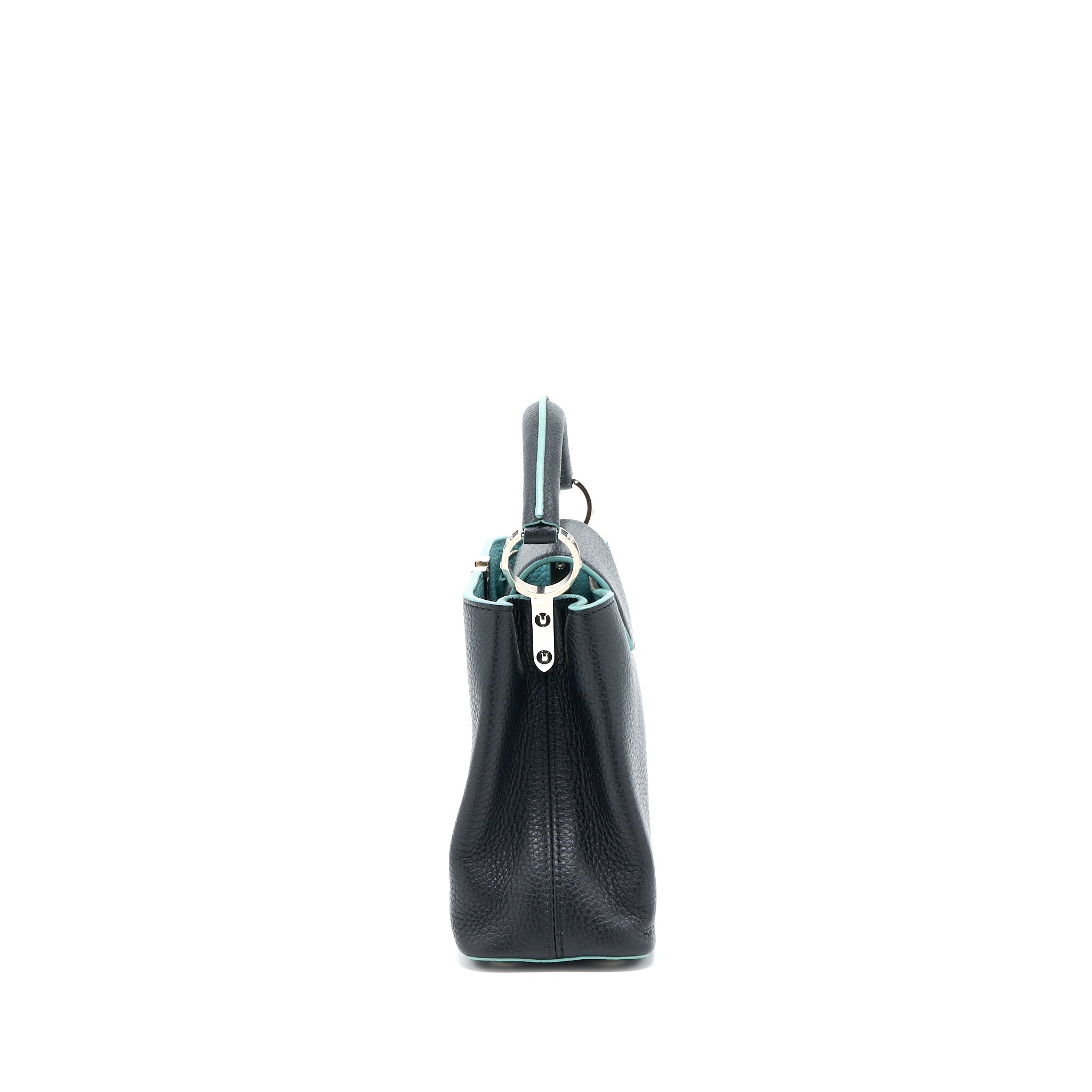 LOUIS VUITTON CAPUCINES BB TAURILLON BLACK/ BLUE SHW