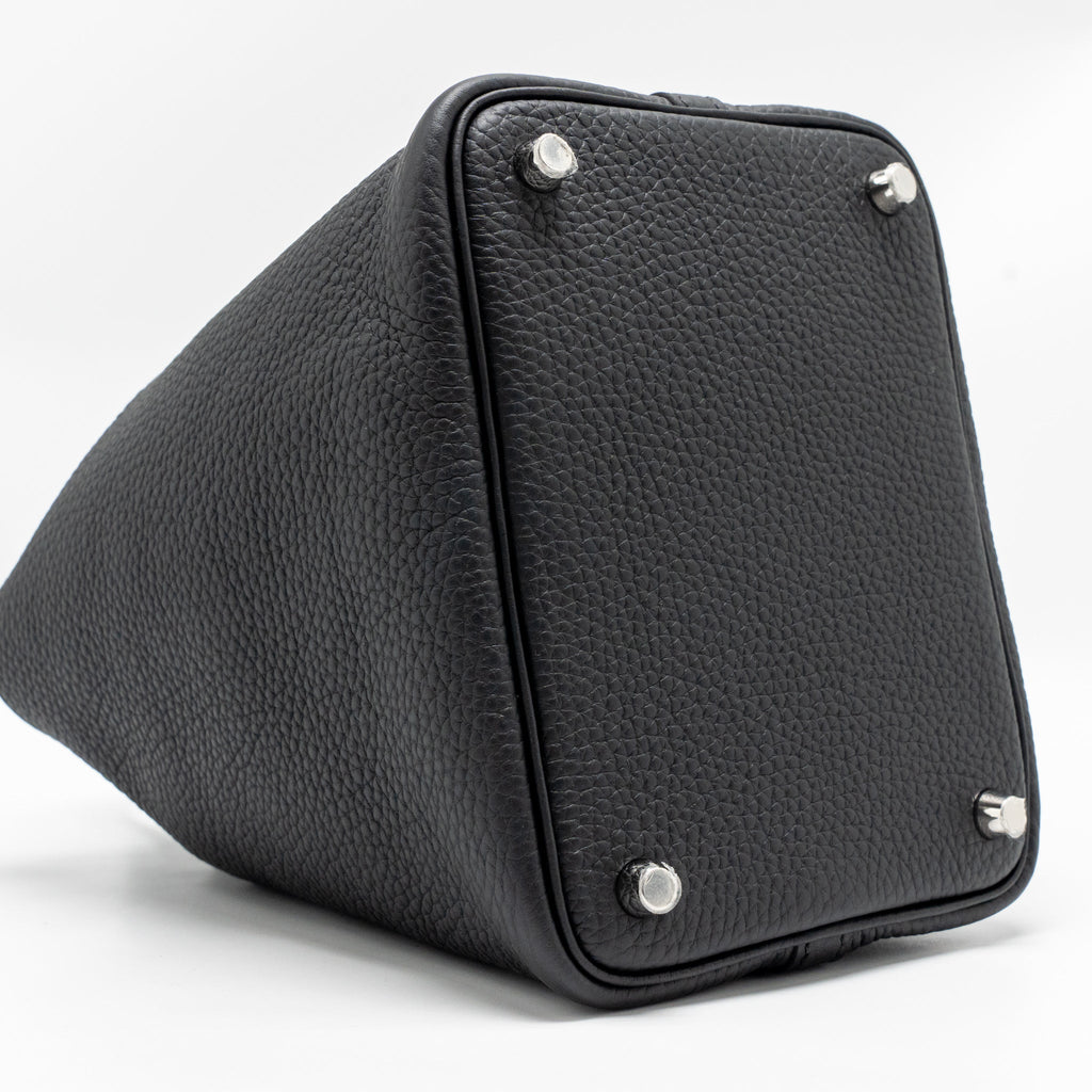 HERMES PICOTIN 18 LOCK BAG CLEMENCE BLACK SHW