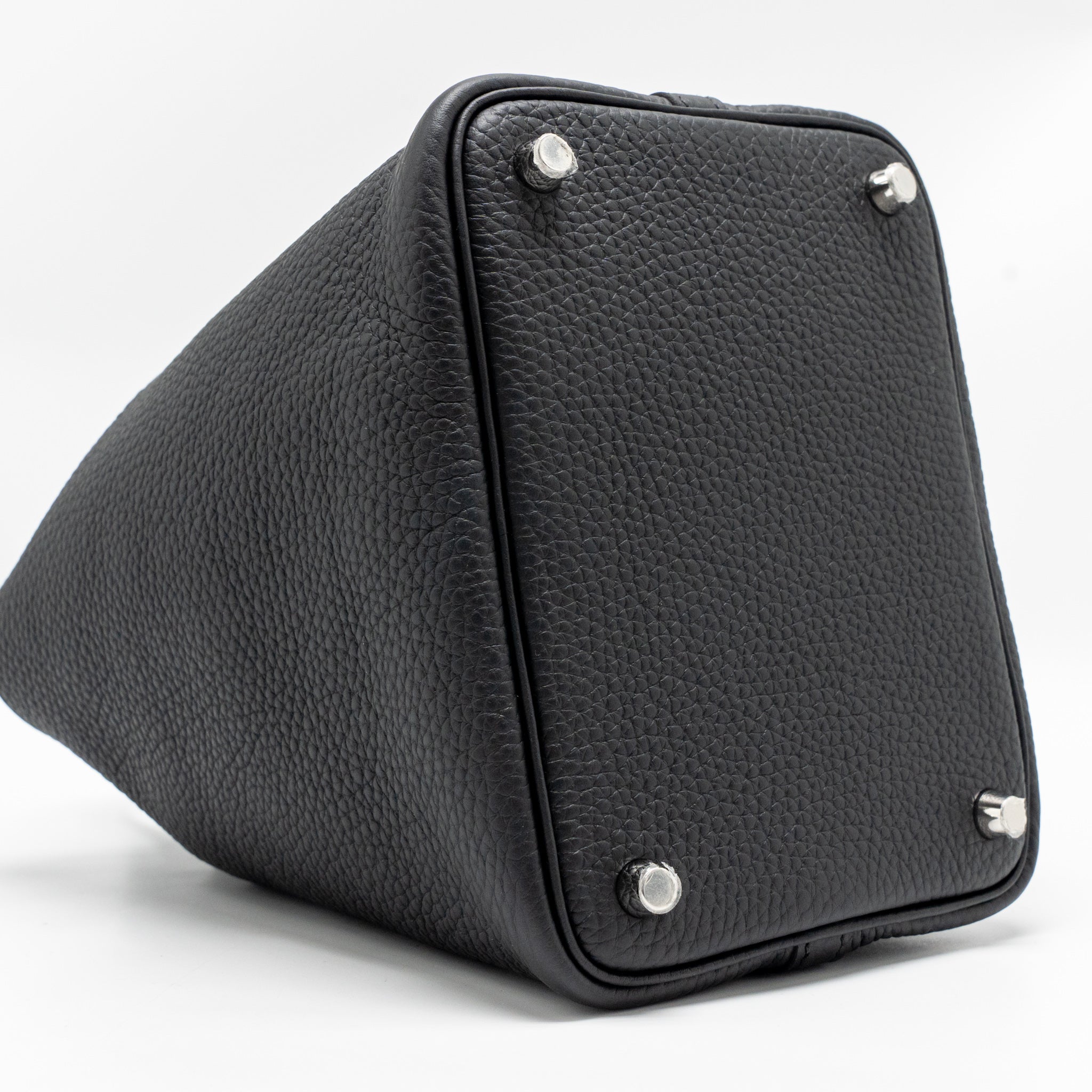 HERMES PICOTIN 18 LOCK BAG CLEMENCE BLACK SHW