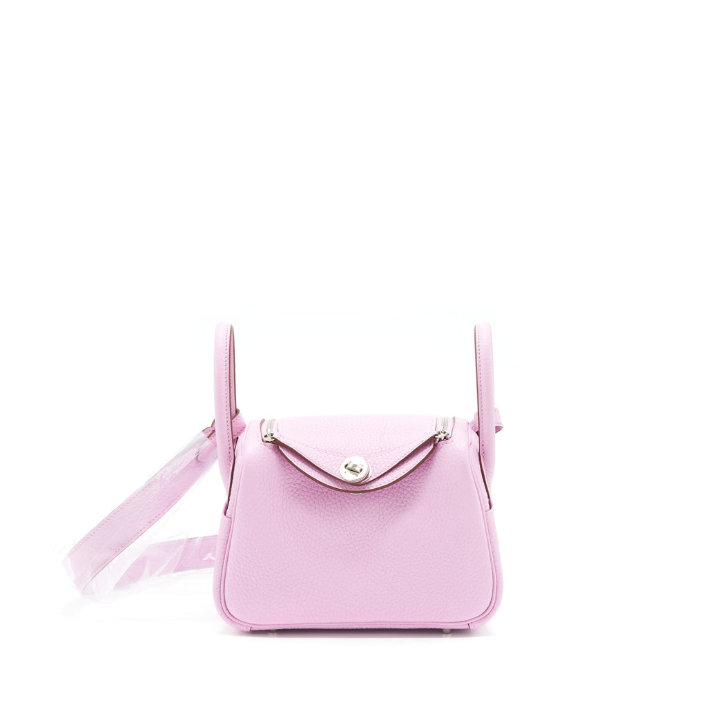 HERMES MINI LINDY CLEMENCE X9 MAUVE SYLVESTRE SHW