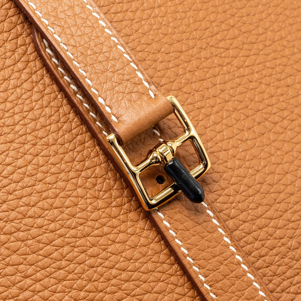 HERMES HALZAN 25 CLEMENCE GOLD GHW