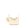 Hermes Mini Lindy Clemence Nata Multicolour Strap SHW
