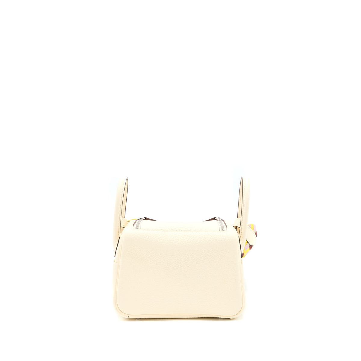 Hermes Mini Lindy Clemence Nata Multicolour Strap SHW