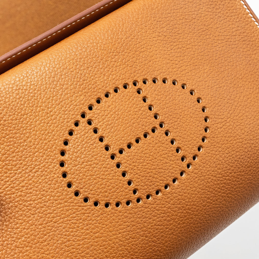 HERMES VIDEPOCHES BAG BARENIA FAUBOURG FAUVE SHW