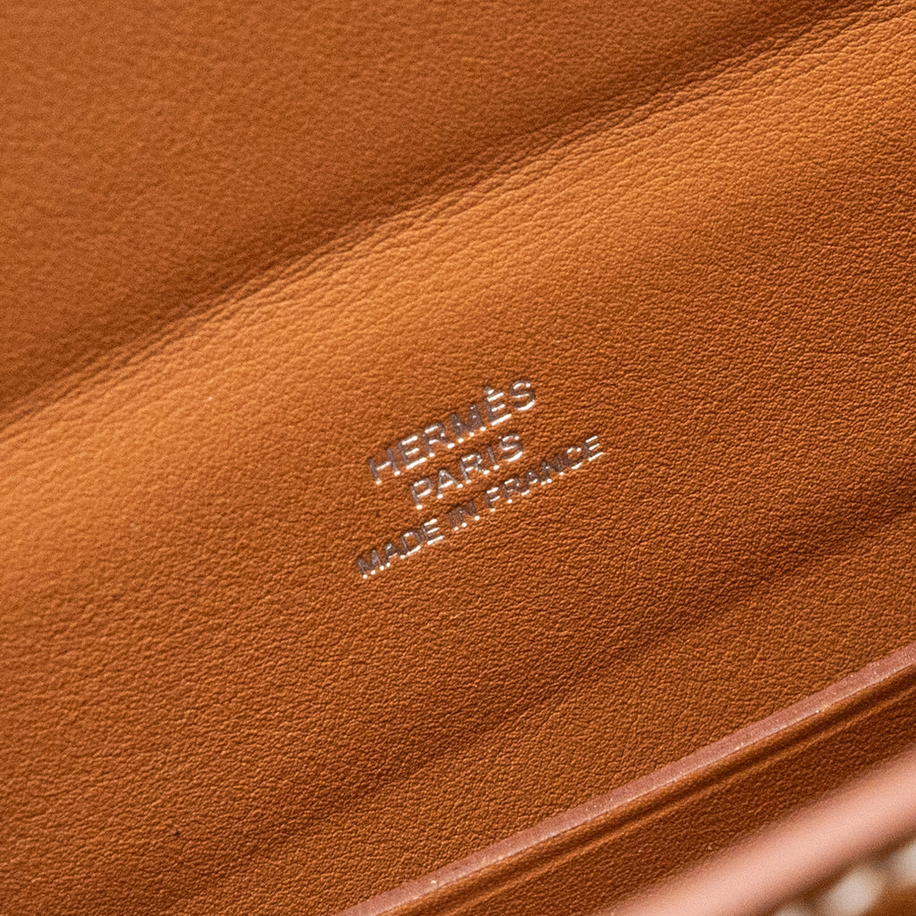 HERMES VIDEPOCHES BAG BARENIA FAUBOURG FAUVE SHW