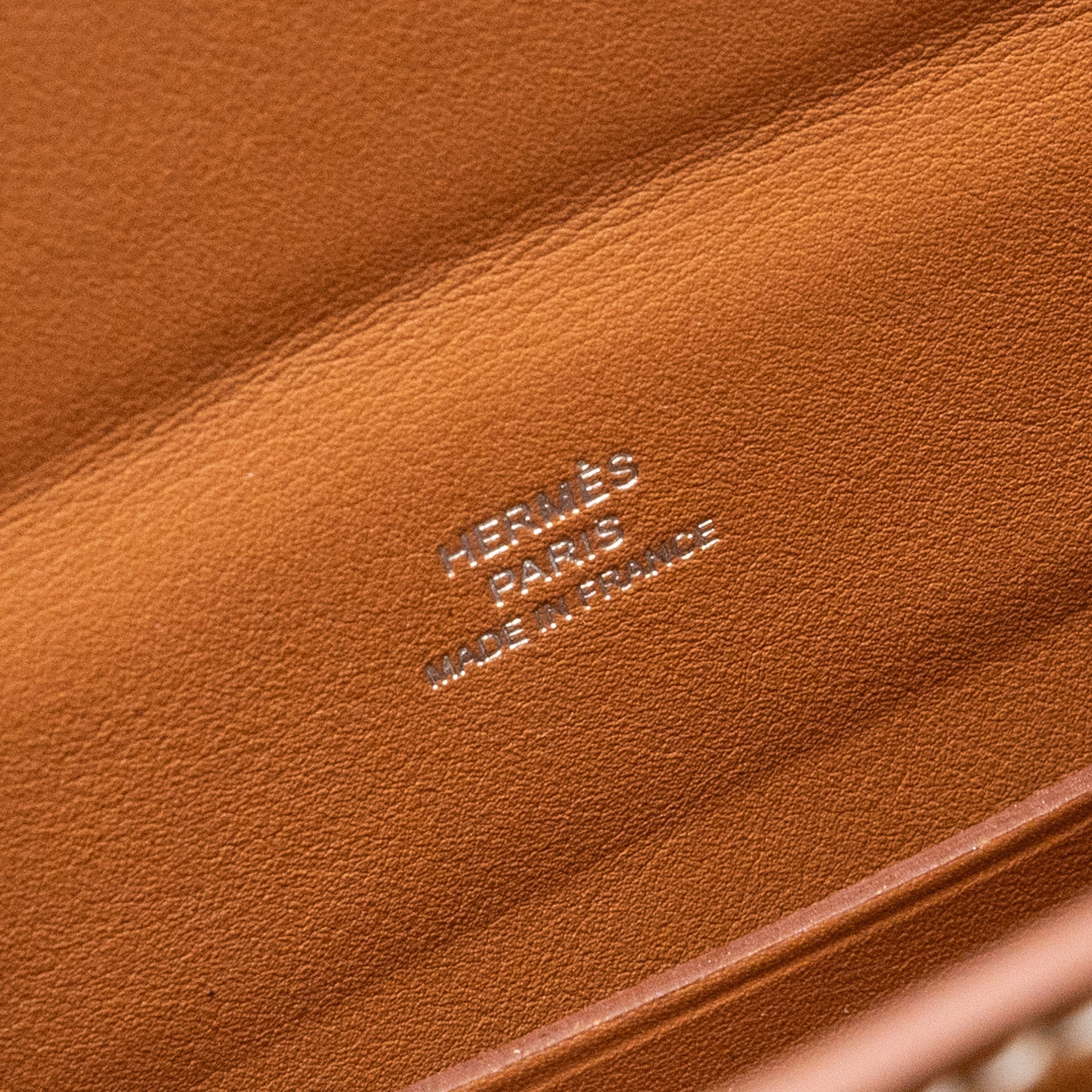 HERMES VIDEPOCHES BAG BARENIA FAUBOURG FAUVE SHW