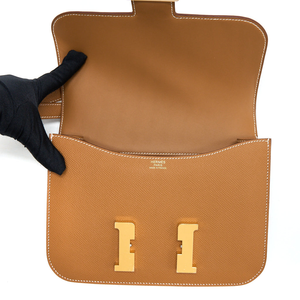 Hermes Constance 24 Epsom Gold GHW (New Version)