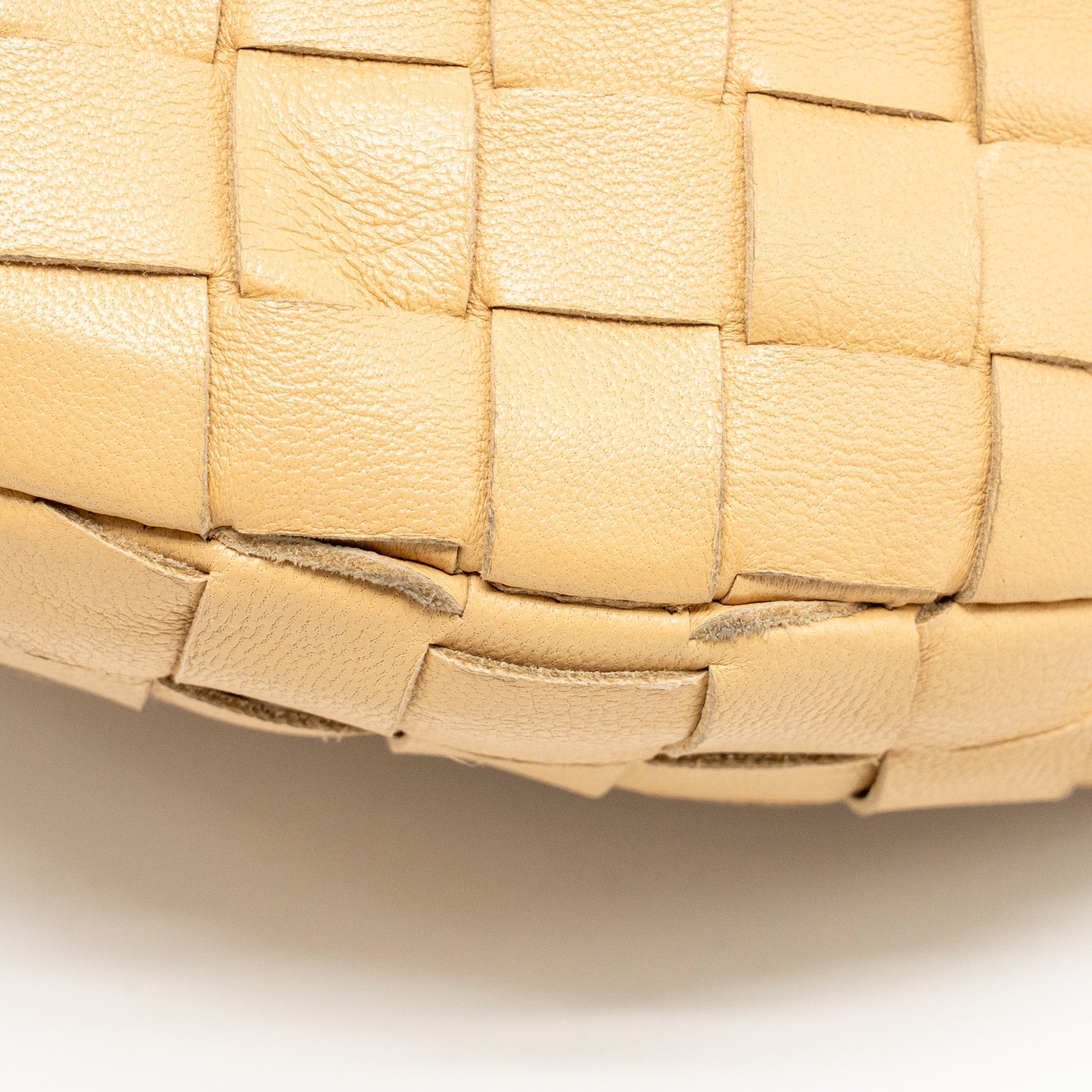 BOTTEGA VENETA MINI JODIE LAMBSKIN BEIGE GHW