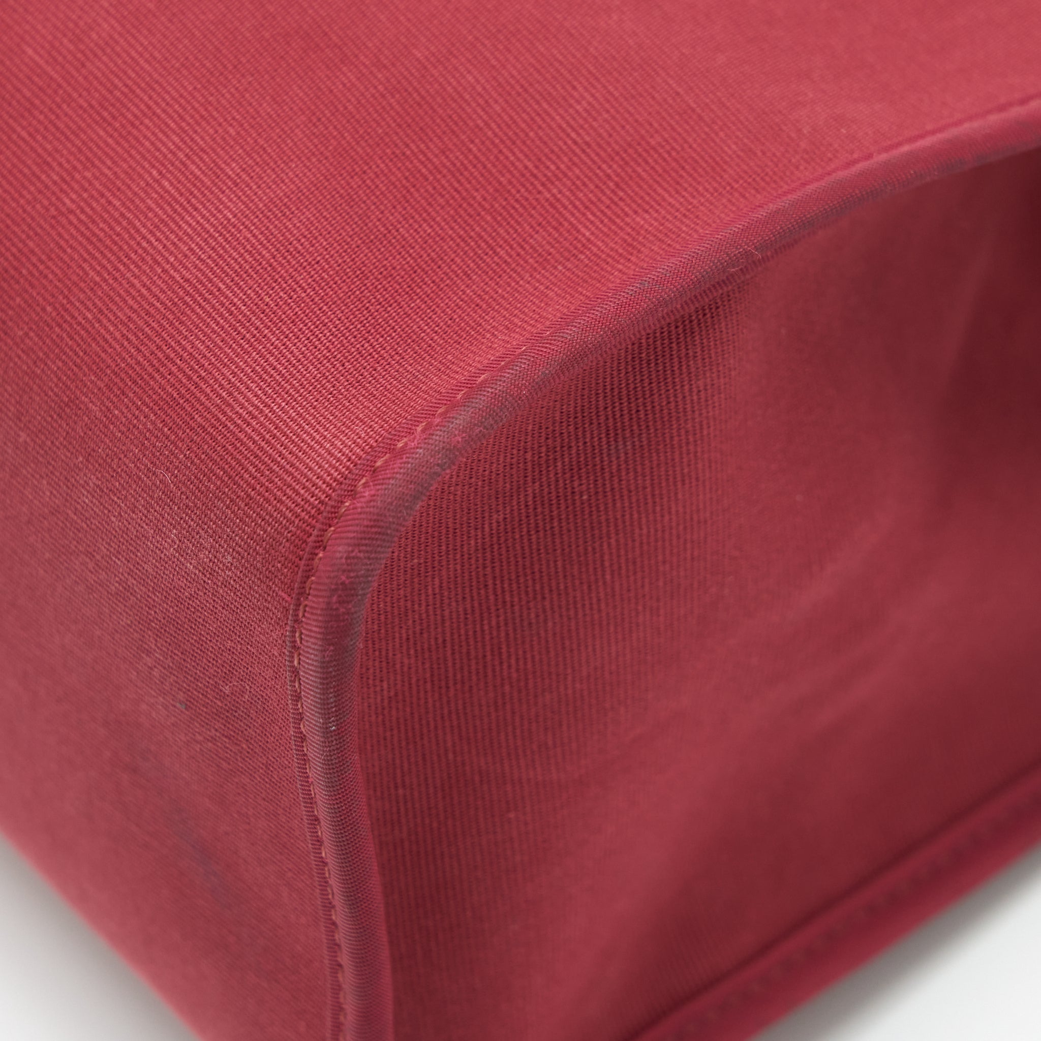HERMES HERBAG ZIP 31 TOILE RUBIS/FAUVE SHW
